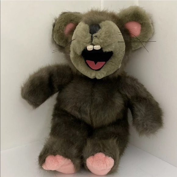 24K Polar Puff Special Effects Plush Rat “Minky” Vintage 1991 DCN Ind. 11” Tall - Picture 2 of 12